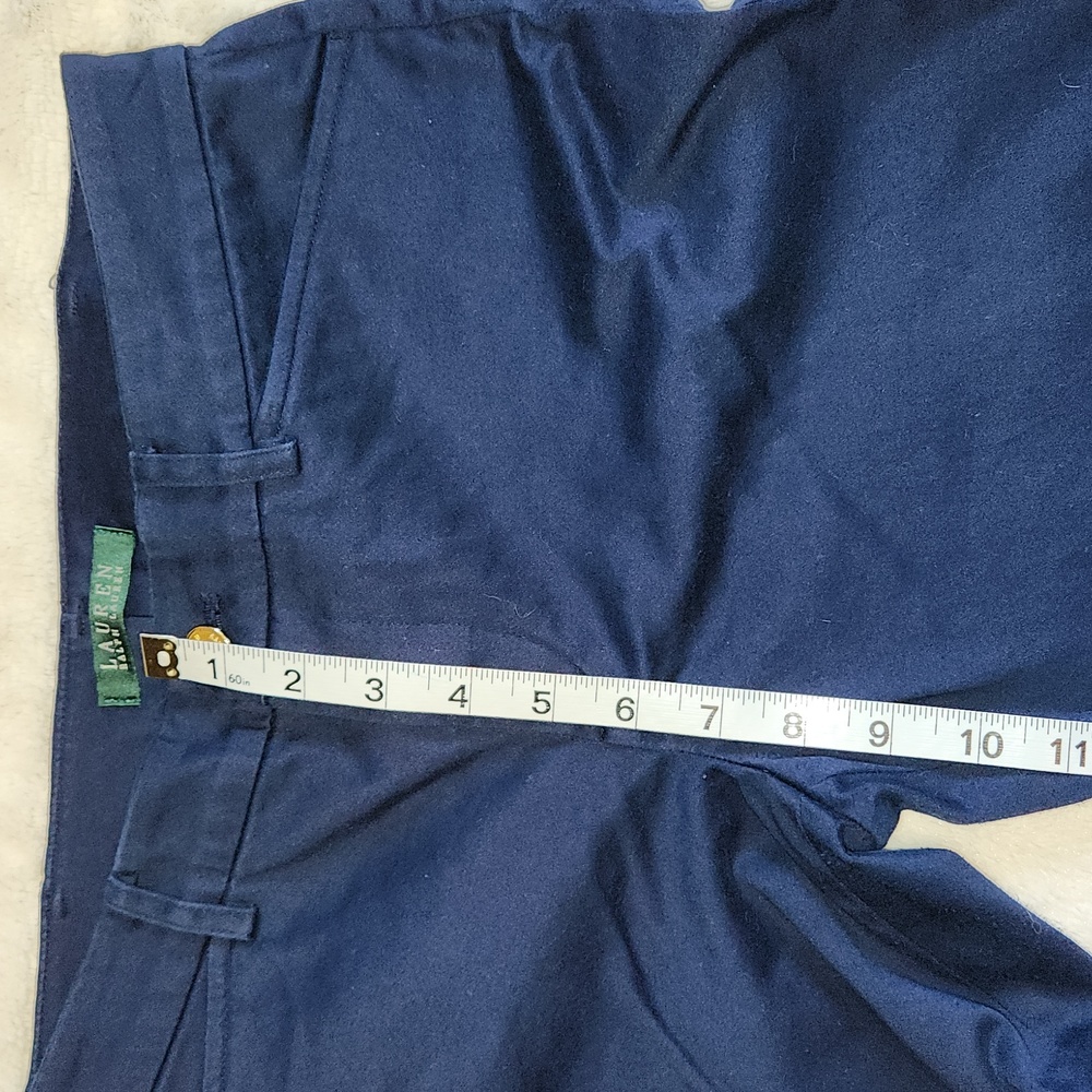 Lauren Ralph Lauren Navy Blue Flat Front Dress Pants Trousers | Women's Size 2 - Picture 3 of 9
